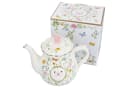 MamboCat Teekanne Dancing Butterflies Porzellan Goldrand Bild 1