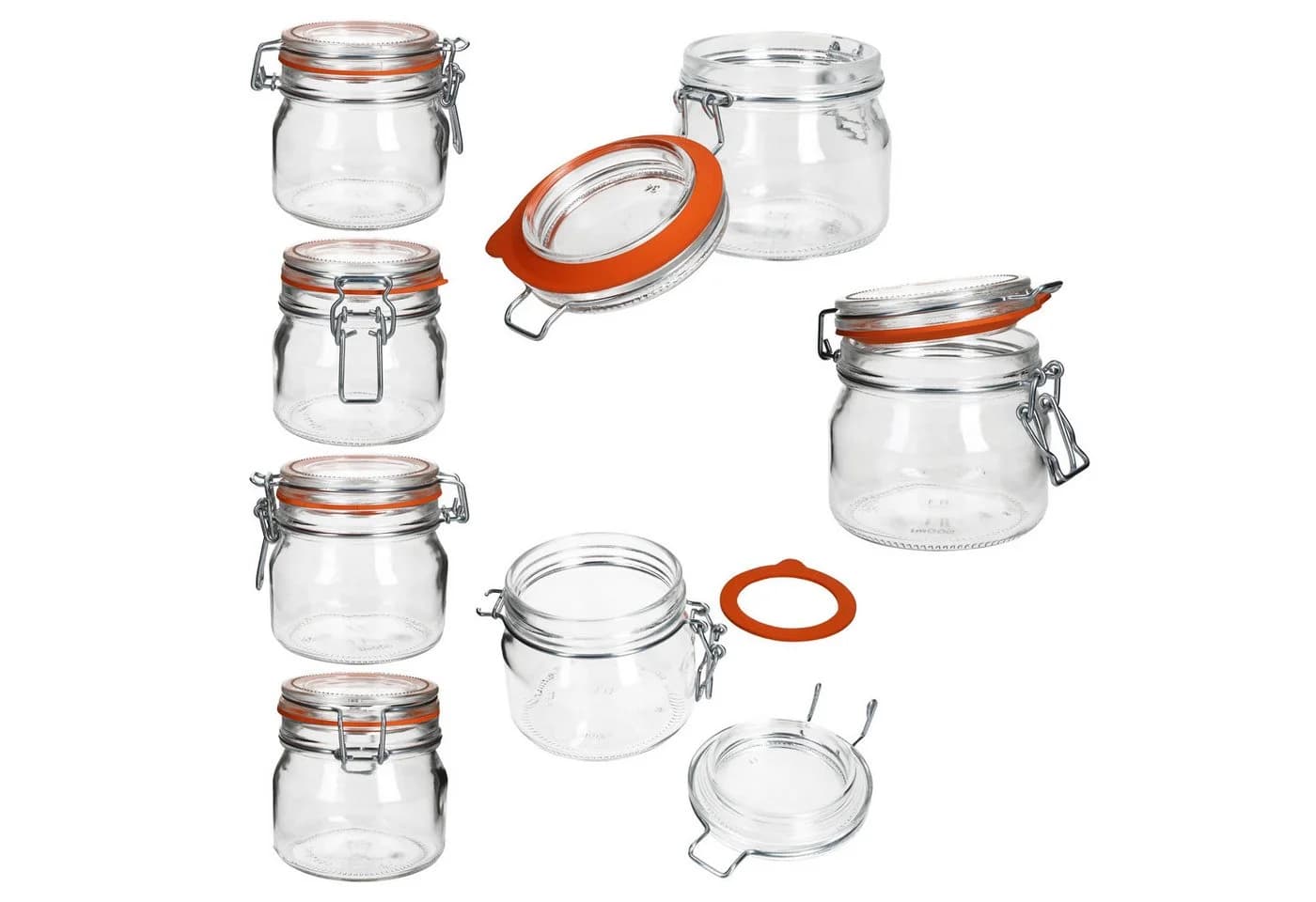 MamboCat Vorratsglas 6er Set Odin 0,5L Bügelverschluss Glas transparent - Bild 4