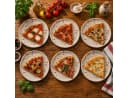 MamboCat Pizzateller 6er-Set Granito Beige 3D Steinoptik Bild 1