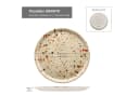 MamboCat Pizzateller 6er-Set Granito Beige 3D Steinoptik Bild 3