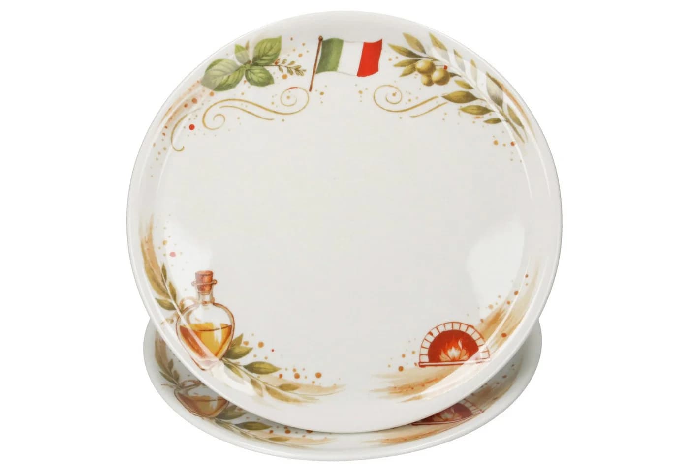 MamboCat Pizzateller Katja 2x Ø31,5cm Italien-Dekor Porzellan - Bild 4