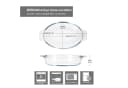 MamboCat 6x ovale Borcam Airfryer Schalen Glas 400ml Bild 4
