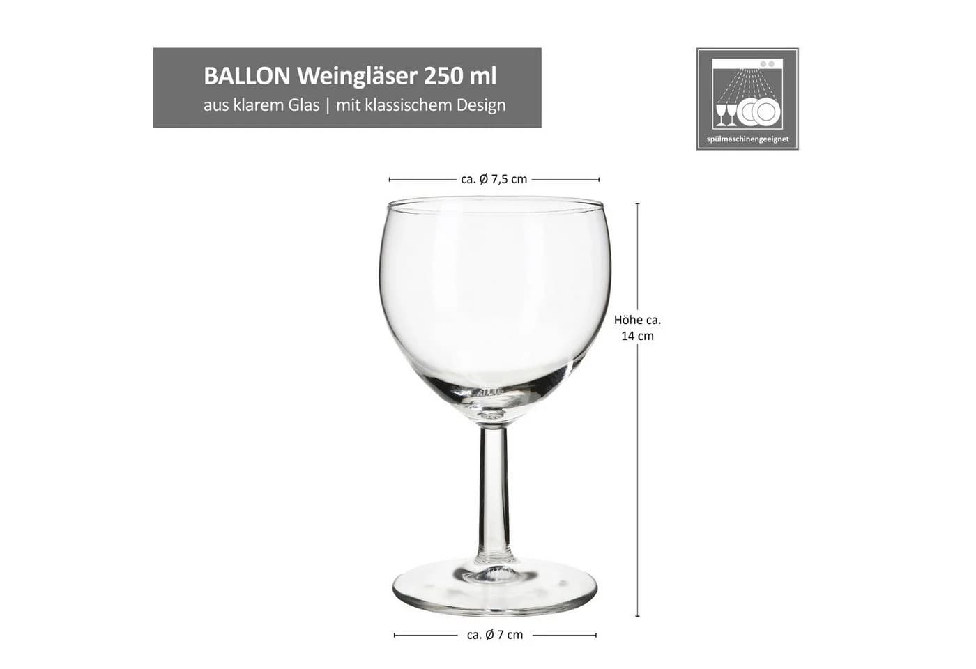 MamboCat Weinglas Set 6x Ballon Glas Transparent - Bild 3