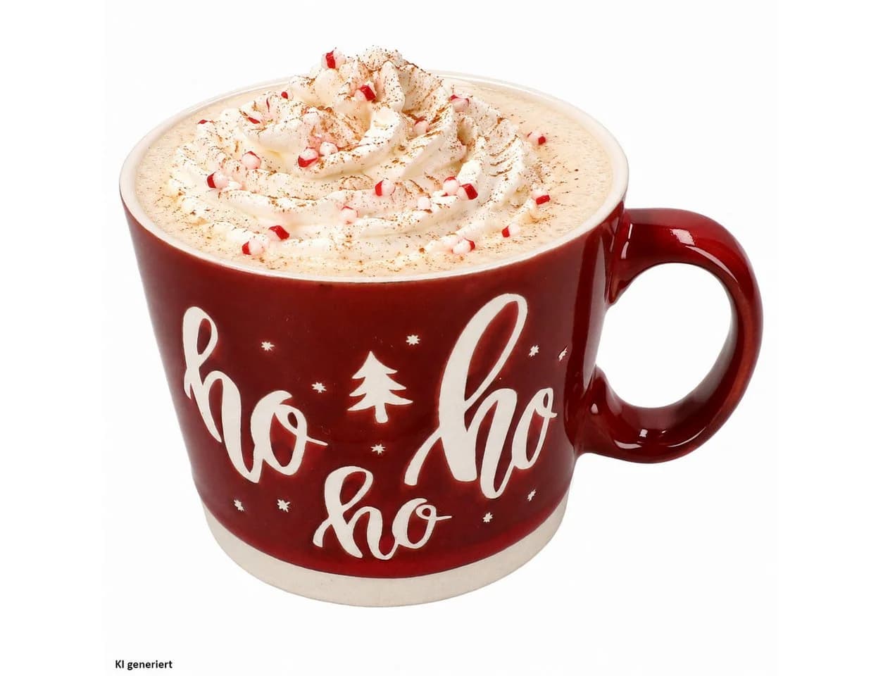 MamboCat Kaffeebecher XL Rot Steingut Weihnachtsmotiv - Bild 2