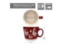MamboCat Kaffeebecher XL Rot Steingut Weihnachtsmotiv Bild 3