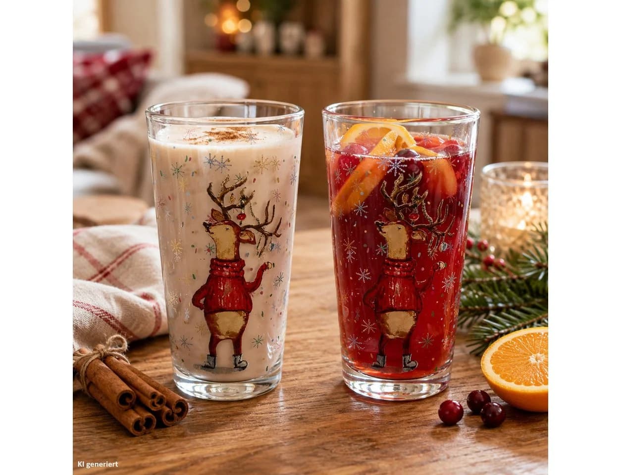 MamboCat Latte Macchiato Glas 6er Set Armin Rentiermotiv Weihnachten - Bild 4