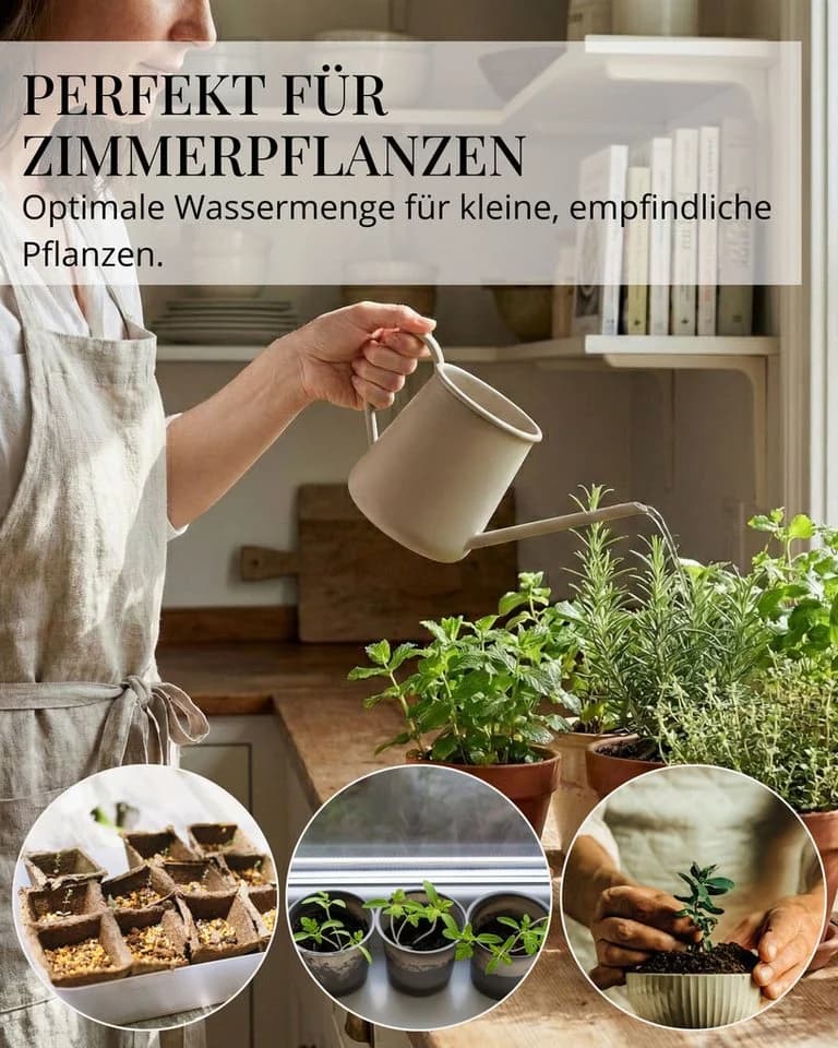 LIVLIG Gießkanne 1 Liter Metall Grün - Bild 4