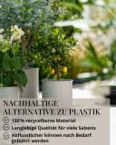 LIVLIG Pflanzkübel 3er-Set mit Untersetzer Metall Grau Bild 4