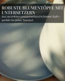 LIVLIG Pflanzkübel 3er-Set mit Untersetzer Anthrazit Bild 1