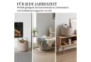 LIVLIG Kaminholzkorb Metall Brennholzkorb Beige Bild 3