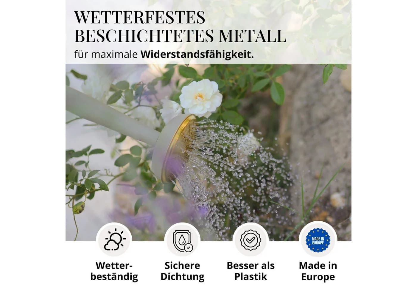 LIVLIG Gießkanne 10L Metall Vintage Grün