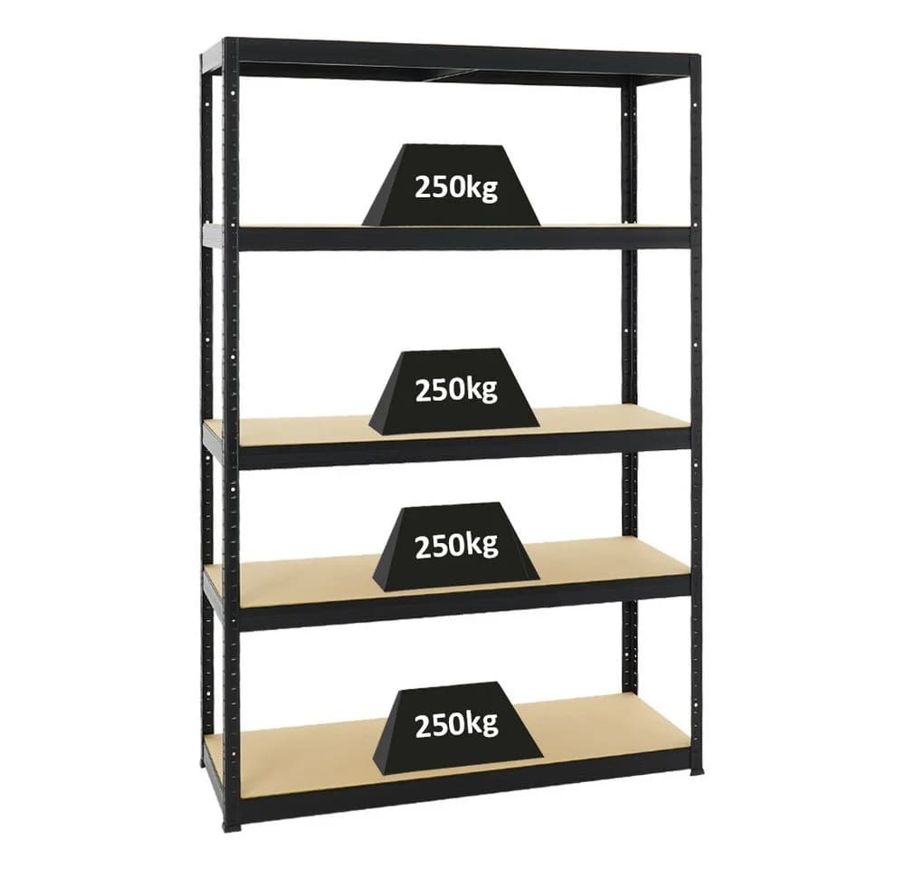 PROREGAL® Schwerlastregal ELEPHANT Schwarz 250kg Traglast - Bild 2
