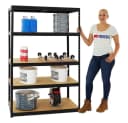 PROREGAL® Schwerlastregal 250kg Schwarz Bild 3