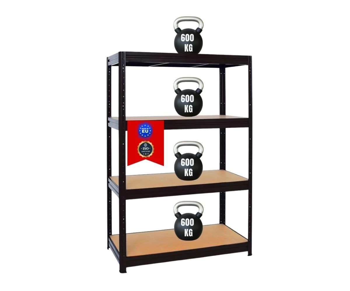 PROREGAL® Schwerlastregal DINO, Schwarz, 180x120x60cm, 600kg Fachlast - Bild 2