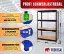 PROREGAL® Schwerlastregal DINO, Schwarz, 180x120x60cm, 600kg Fachlast Bild 3