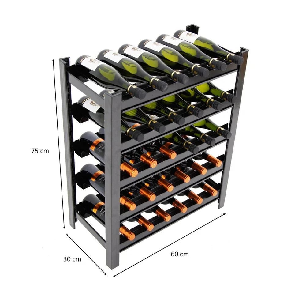 PROREGAL® Weinregal TOSKANA Metall 30 Flaschen