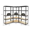 PROREGAL® Eckregal MegaDeal OTTO 1x Eckregal 2x Schwerlastregal SLIM ELEPHANT S Schwarz Bild 1