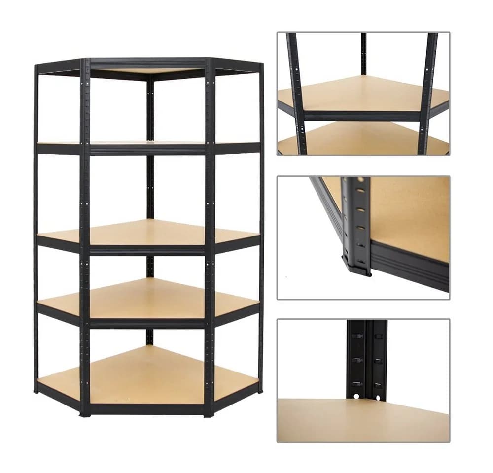 PROREGAL® Eckregal MegaDeal OTTO 1x Eckregal 2x Schwerlastregal SLIM ELEPHANT S Schwarz - Bild 4