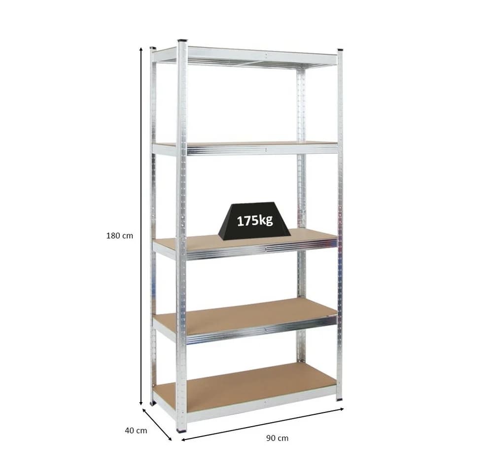 PROREGAL® Schwerlastregal RAGNAR 180x90x40cm - Bild 3