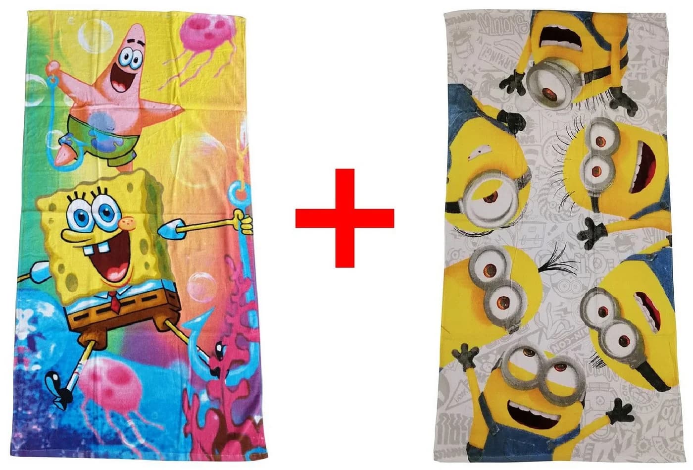 Jerry Fabrics Handtücher SpongeBob Schwammkopf Minions 2er-Set - Bild 2