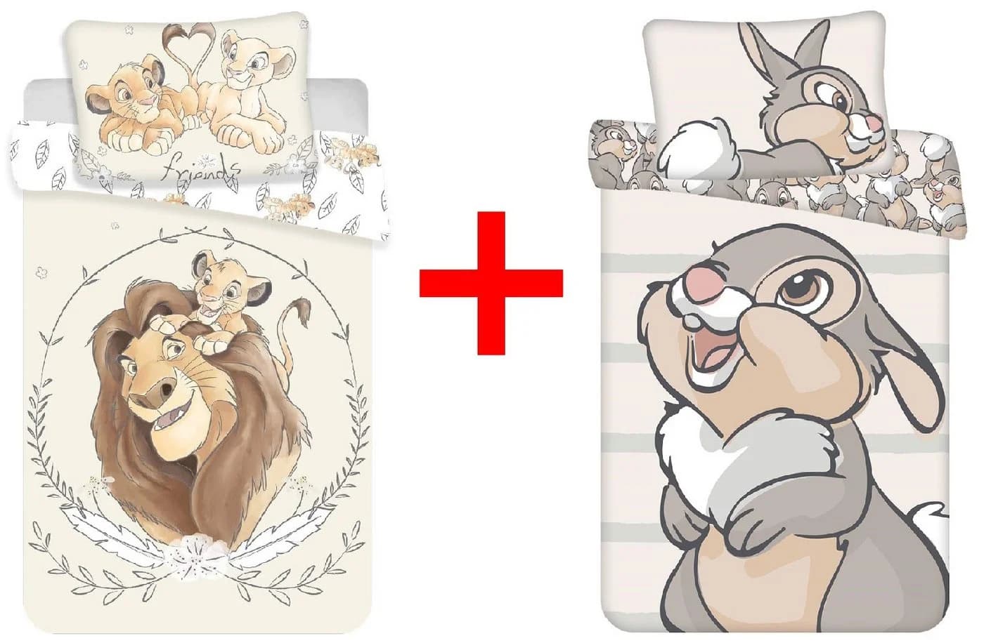 Disney Kinderbettwäsche Set König der Löwen Bambi Bunt - Bild 2