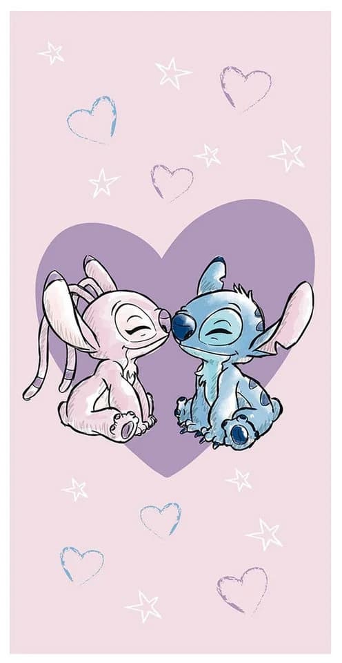 Jerry Fabrics 2er-Set Handtücher SpongeBob & Lilo & Stitch 70x140cm Bunt - Bild 3