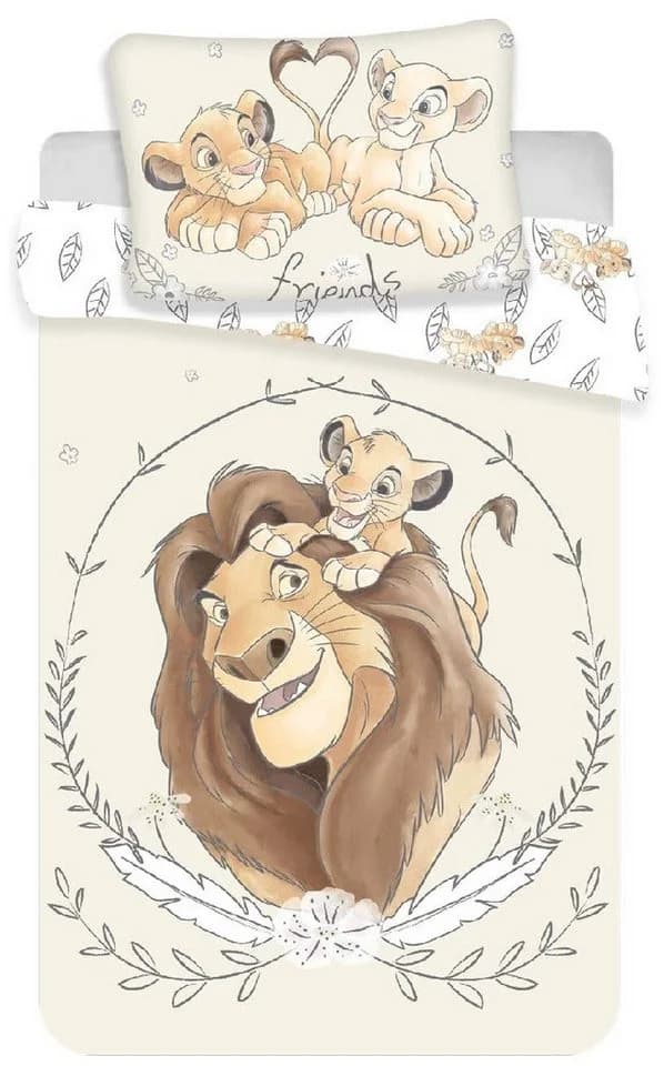 Disney Kinderbettwäsche Set König der Löwen Bambi 100x135cm