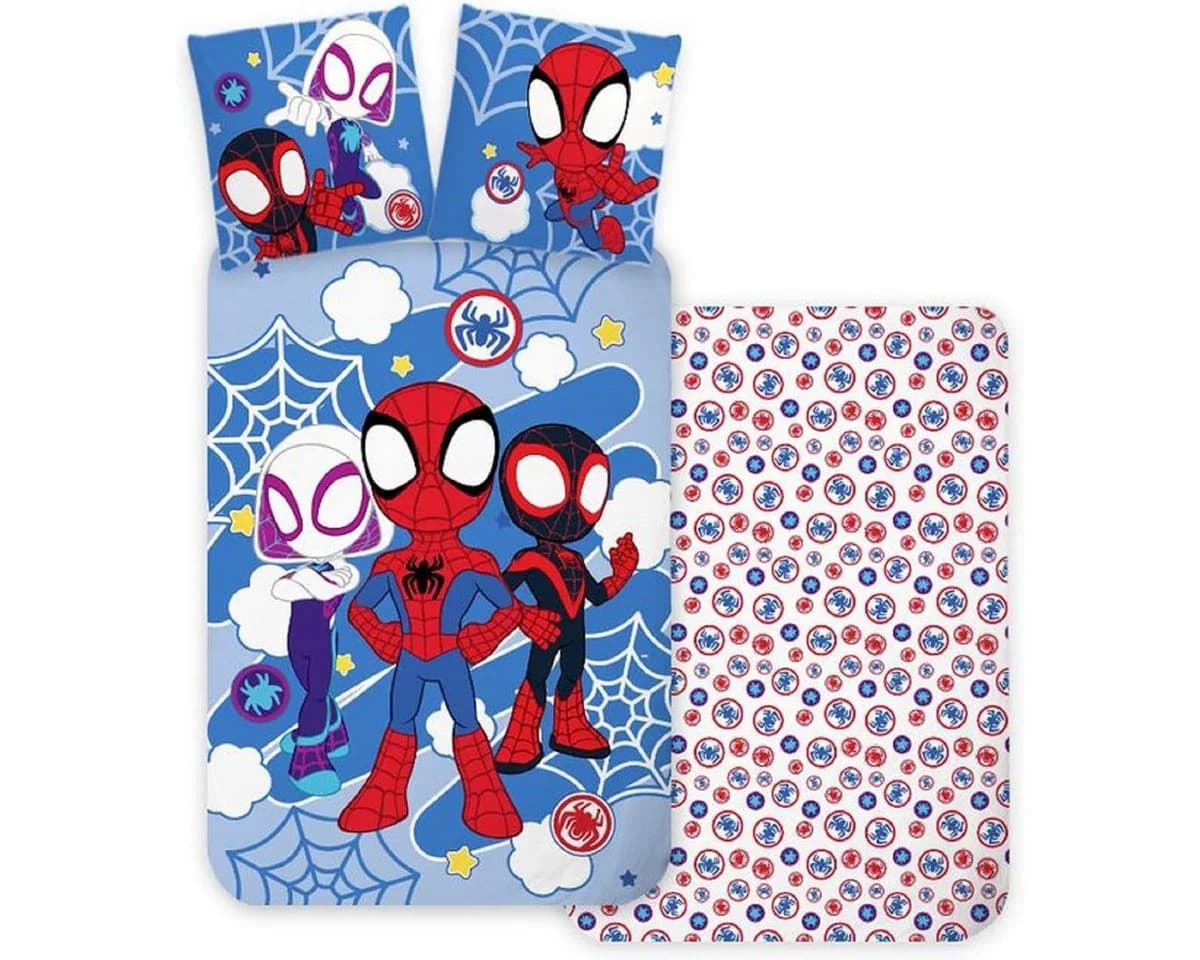 BrandMac Marvel Spidey Amazing Friends Kinderbettwäsche 100x135cm 2er-Set - Bild 5