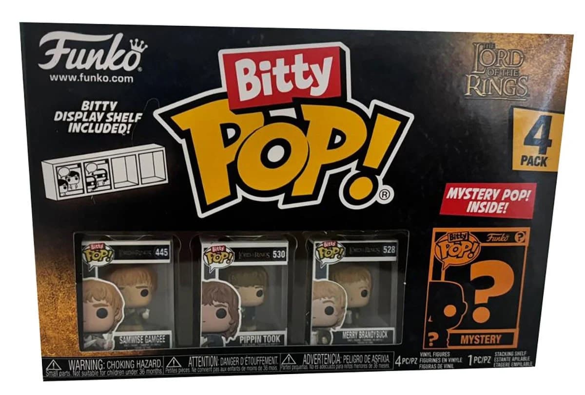 Funko Bitty Pop! Herr der Ringe Figuren, Frodo Gandalf 4 Sets - Bild 3