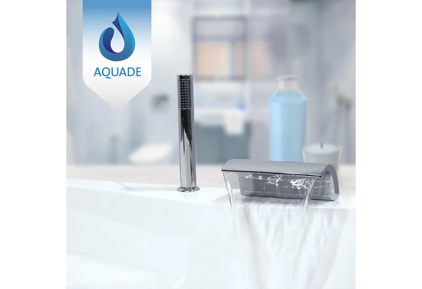AQUADE Eckbadewanne Kassel Acryl weiß inkl. Garnitur - Bild 4