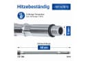 VIOKS Flexschlauch Panzerschlauch 3/8 Zoll ÜM x M10 silbern Bild 3