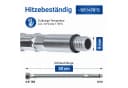 VIOKS Flexschlauch Panzerschlauch 3/8 Zoll ÜM x M10 Silber Bild 3