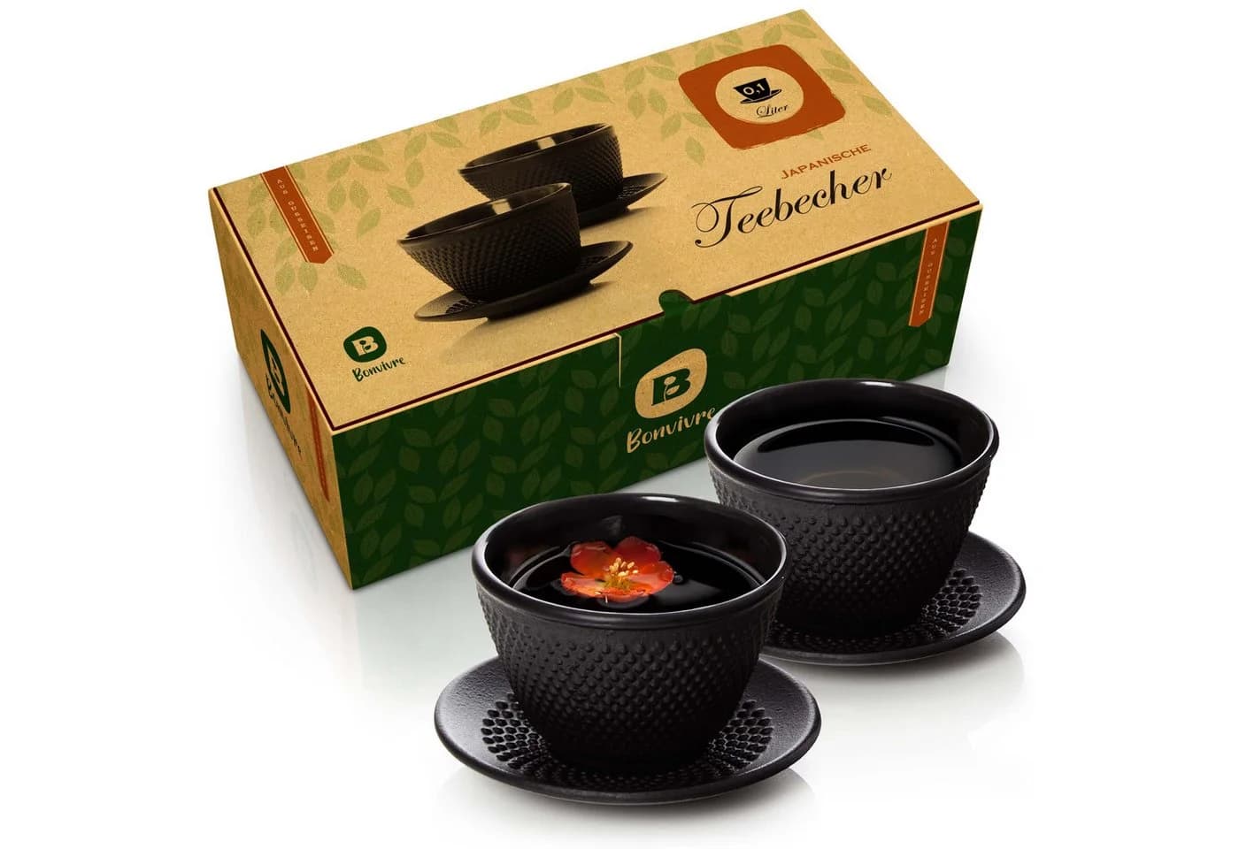 Bonvivre Gusseisen Teeservice 2er Set mit Untersetzer - Bild 5