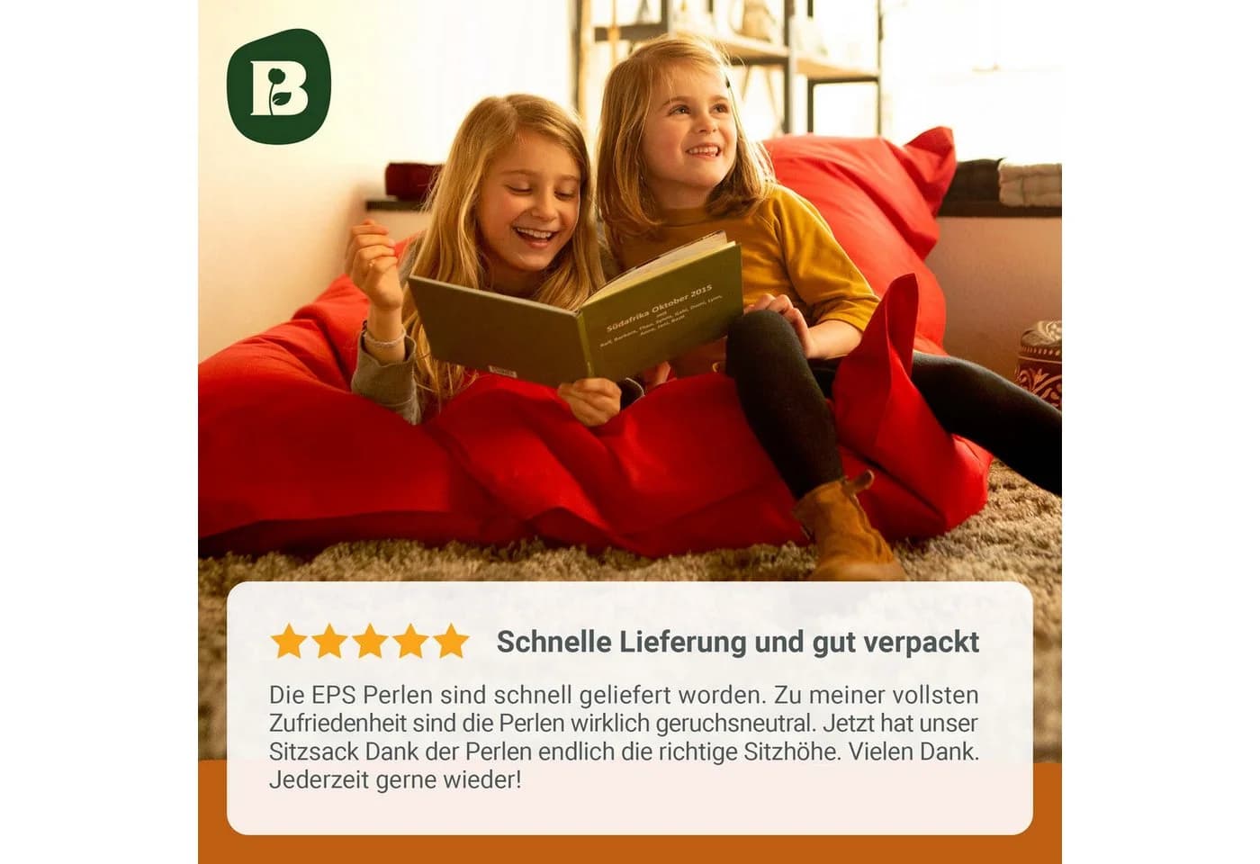 Bonvivre Sitzsack Nachfüllpack EPS Perlen 150 Liter - Kissen-Füllung - Bild 5