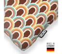 VOID Kissenbezug Retro Grafik Muster Orange Beige Polyester Bild 1