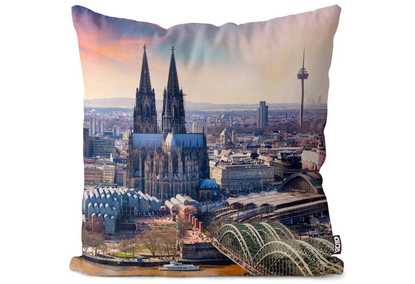 VOID Kissenbezug Köln Stadtmotiv Bunt - Bild 2
