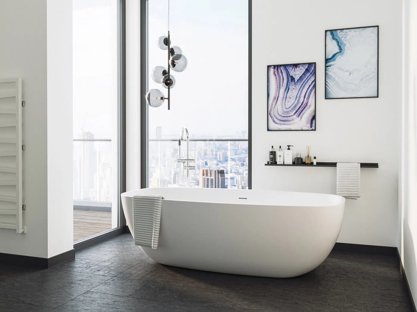Magnolia Home Freistehende Badewanne Legacy 180 Weiß Matt - Bild 4