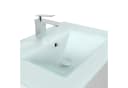 Magnolia Home Badmöbel Lina 70cm mit Glaswaschbecken Weiss Hochglanz Bild 5