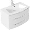 Magnolia Home Badmöbel Bella 80 Waschtisch weiss matt SoftClose Bild 2