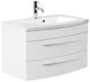 Magnolia Home Badmöbel Bella 80 Waschtisch weiss matt SoftClose Bild 3