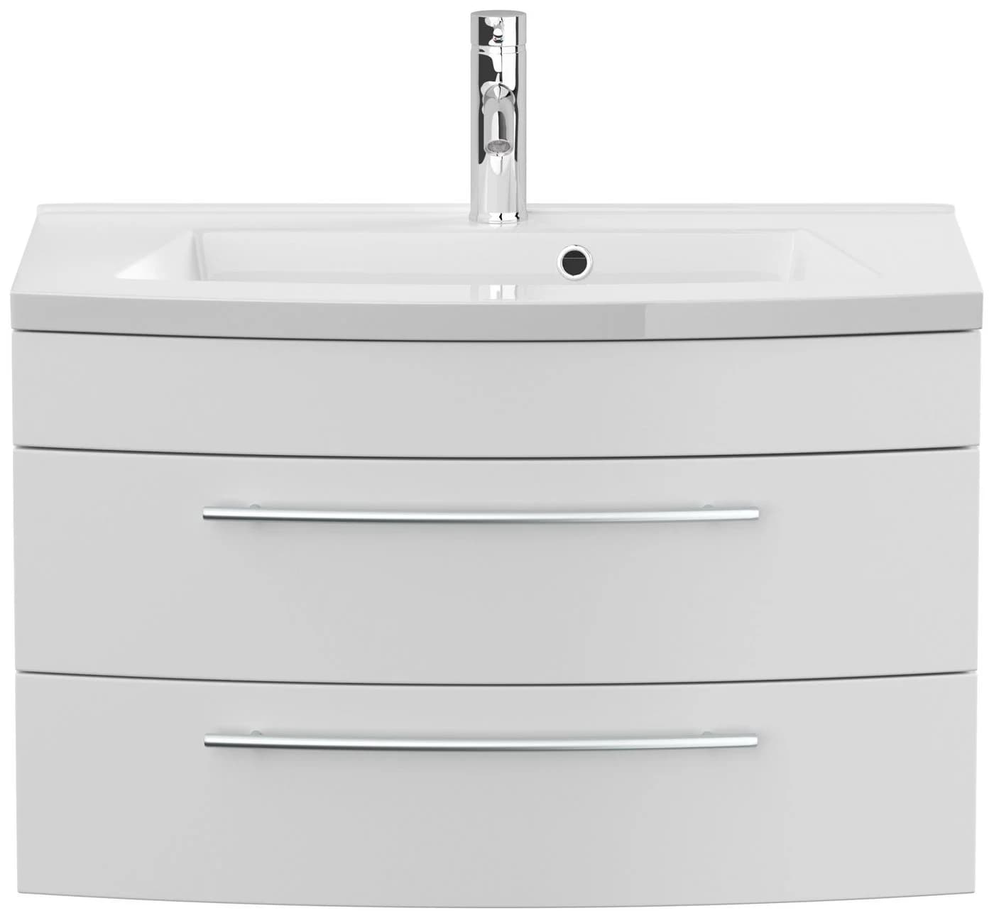 Magnolia Home Badmöbel Bella 80 Waschtisch weiss matt SoftClose - Bild 5