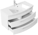 Magnolia Home Waschtisch Badmöbel Bella 100 Weiss matt mit SoftClose Bild 1