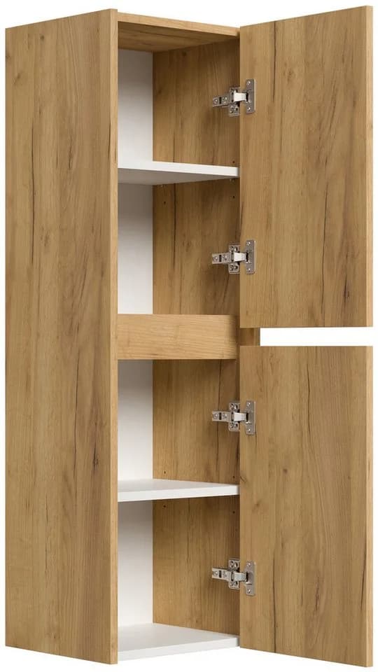 Magnolia Home Hängeschrank Badezimmer 112cm Softclose Wandmontage Eiche