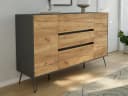 Magnolia Home Sideboard Yako XL 155cm Grau/Eiche SoftClose Bild 2