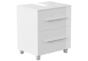 Magnolia Home Waschtischunterschrank 55 cm Weiß Hochglanz SoftClose Bild 2