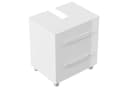 Magnolia Home Waschtischunterschrank 55 cm Weiß Hochglanz SoftClose Bild 3
