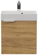 Magnolia Home Badunterschrank Kubus Slimline 50cm SoftClose Eiche Gold Bild 5