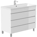 Posseik Stand Badmöbel Fellini 100 SoftClose Eiche Gold Bild 1