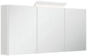 Magnolia Home Waschtisch Badmöbelset Roma XL 2-teilig mit Spiegelschrank Weiß Hochglanz Bild 4