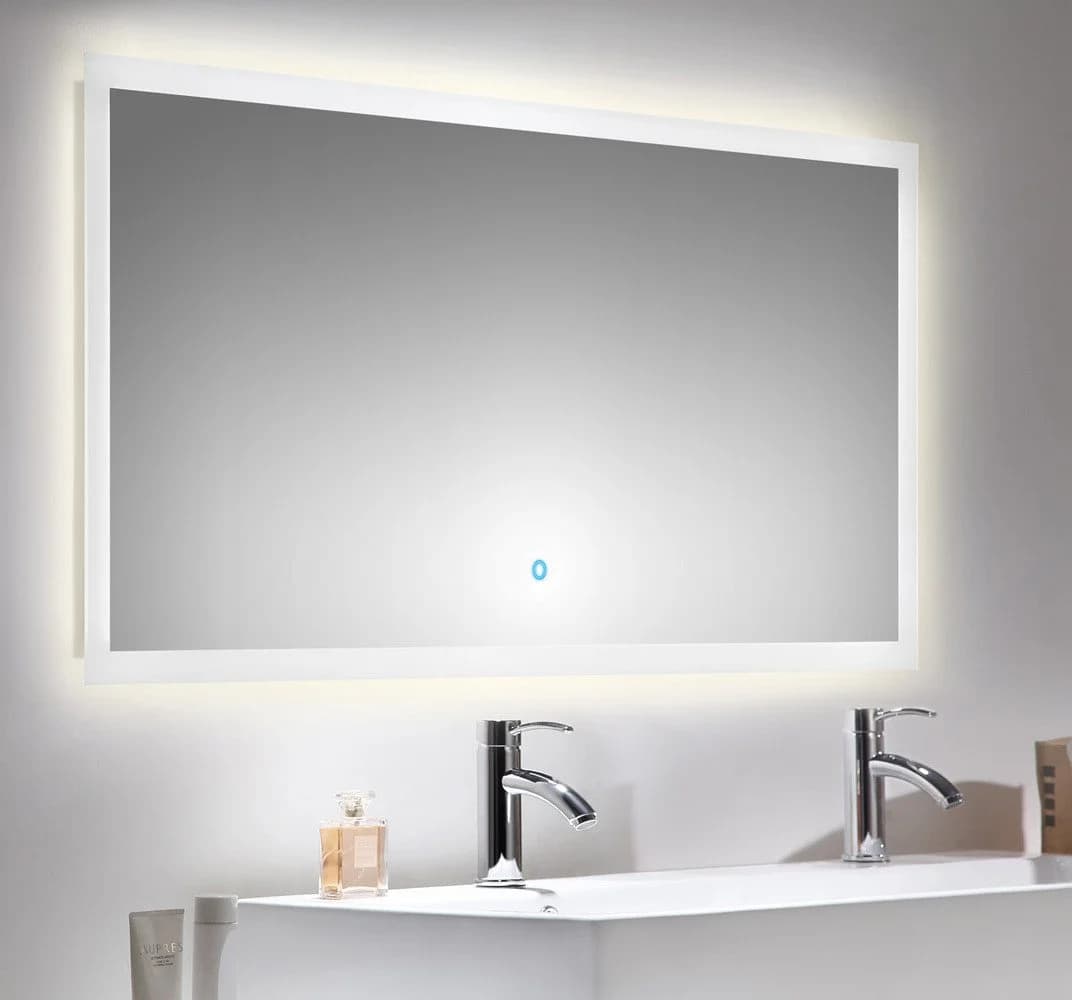 Magnolia Home Badmöbelset Roma XL 2-teilig mit LED Spiegel Weiss Hochglanz - Bild 4